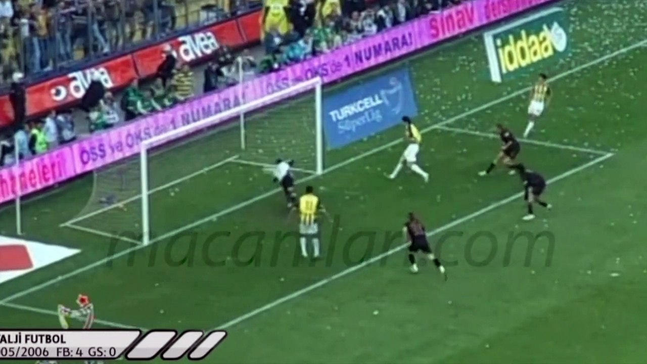 Fenerbahce 4 0 Galatasaray 22 04 2006 2005 2006 Turkish 1st League Matchday 31 Ver 2 Dailymotion Video