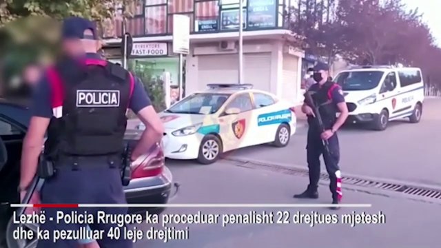 Ora News - Pa leje drejtimi, 14 drejtues mjetesh u arrestuan gjatë fundjavës në Lezhë