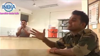 Indian army singing the song amazing voice