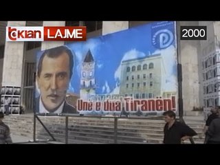 Sheshi "Skenderbej" gati per mitingun permbylles te Partise Demokratike (29 Shtator 2000)