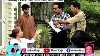Prank with marina Khan by hanif raja comedy show WATCH and enjoy