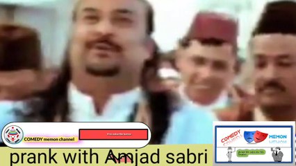 Prank with AMJAD SABRI qawali king by hanif raja comedy show... celebrity prank
