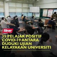 Скачать видео: 35 pelajar positif Covid-19 antara duduki ujian kelayakan universiti