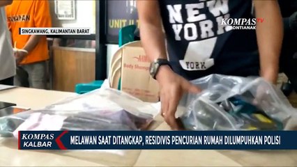 Polisi Lumpuhkan Residivis Pencurian Rumah di Singkawang saat hendak Ditangkap