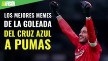 Los mejores memes de la goleada del Cruz Azul a Pumas en la semifinal