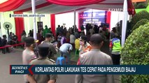 Korlantas Polri Lakukan Tes Cepat pada Pengemudi Bajaj