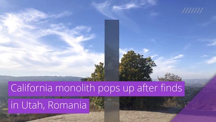 California monolith pops up after finds in Utah, Romania  , and other top stories in strange news from December 05, 2020.