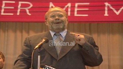 Nano fushate ne Rreshen, prezanton Marie Biben per kryetare bashkie - (8 Tetor 2000)