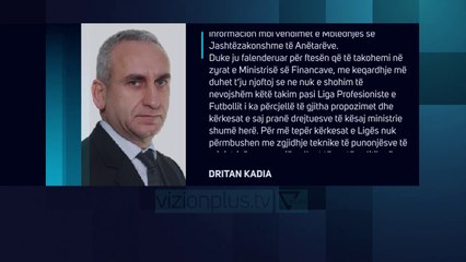 Absurdi në Ligën Profesioniste/ Anulohet takimi me Fidel Yllin, futbolli në ajër - Vizion Plus