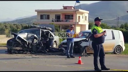 Aksident në aksin Berat-Urë Vajagurore, makinat përplasen kokë më kokë, tre të dëmtuar rëndë