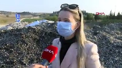 Avrupa'dan ithal edilen çöp, Adana'da yol kenarına dökülüyor