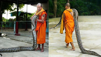 अजगर और कोबरा जैसे सांपों से है इस शख्स को प्यार, गोद में लेकर करता है उनकी सफाई । Boldsky