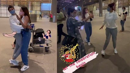 Nigaar Khan Arrives In Style For Sister Gauahar Khan's Wedding