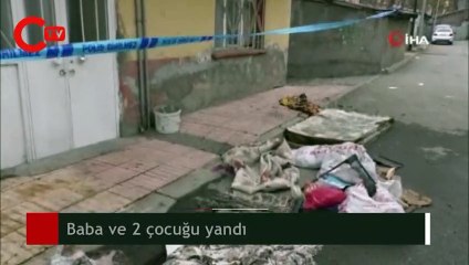 Alevlerin içinden kurtarmak istedi, çocuklarıyla beraber can verdi