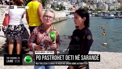 Po pastrohet deti në Sarandë/ Nga thellësia e ujërave po hiqen me qindra goma automjetesh