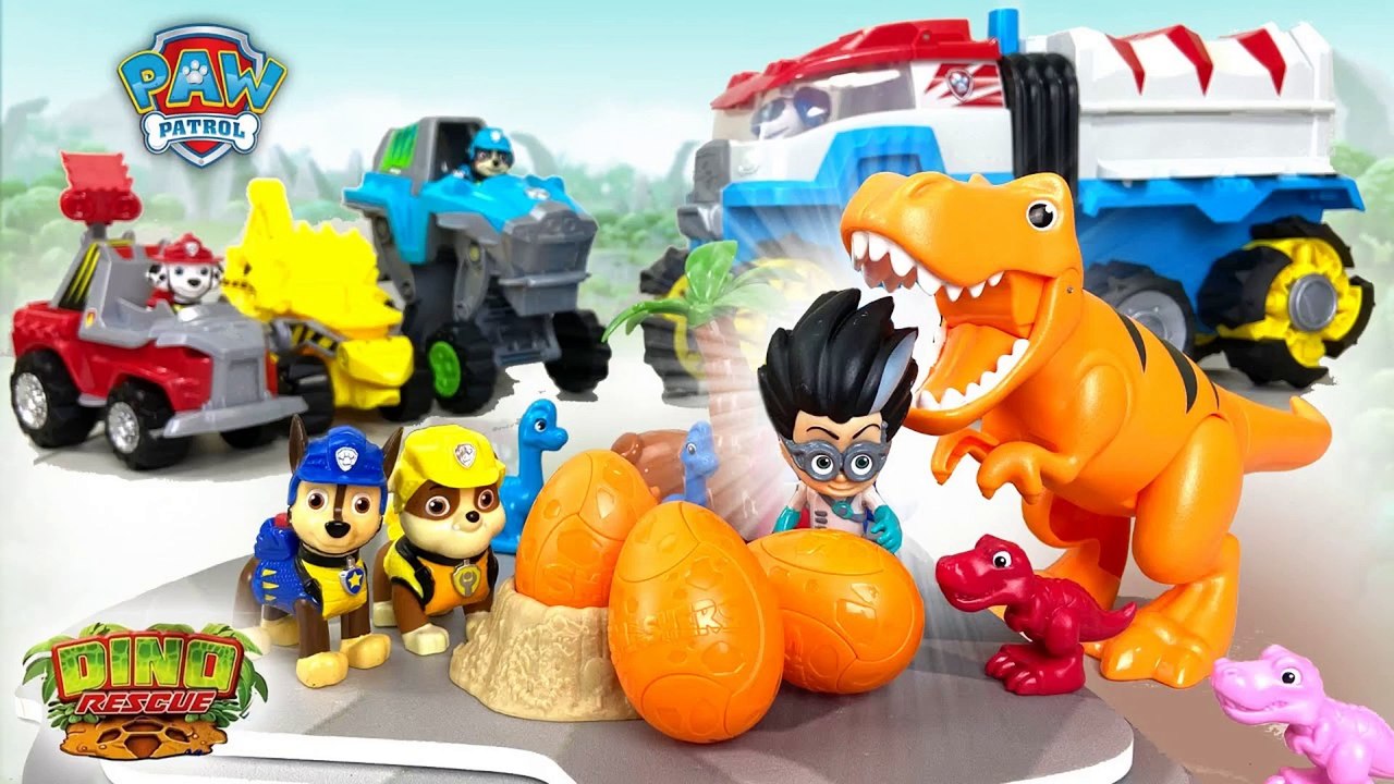 Romeo Steals a Dino Egg : Paw Patrol Funny Short Parody Clips