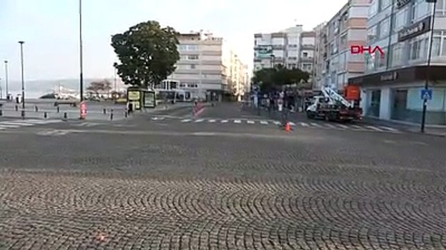 Çanakkale'de cadde ve meydanlarda kısıtlama sessizliği