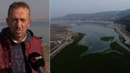 Porsuk Barajı'nda Su Seviyesi Düştü, Eski Minare Tamamen Gün Yüzüne Çıktı