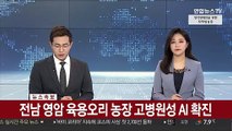 [속보] 전남 영암 육용오리 농장 고병원성 AI 확진