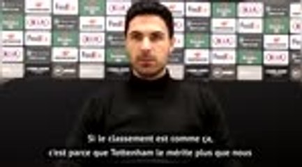 11e j. - Arteta : "Tottenham mérite d'être en tête du championnat"