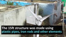Andhra student builds wind turbine that generates electricity & water