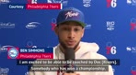 Скачать видео: Simmons and Embiid excited by Rivers arrival at 76ers