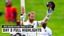 New Zealand Vs West Indies 1st Test Day 3 Highlights | Nz Vs Wi 1st Test Day 3 Highlights