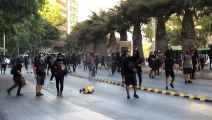 Protestos e confrontos em Santiago do Chile