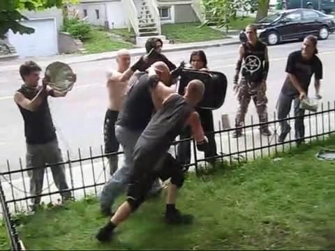 Lumberjack Match - Swede Savard VS Skorpion - CHW Backyard Wrestling