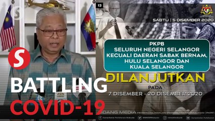 Conditional MCO in Selangor extended until Dec 20, three districts exempted