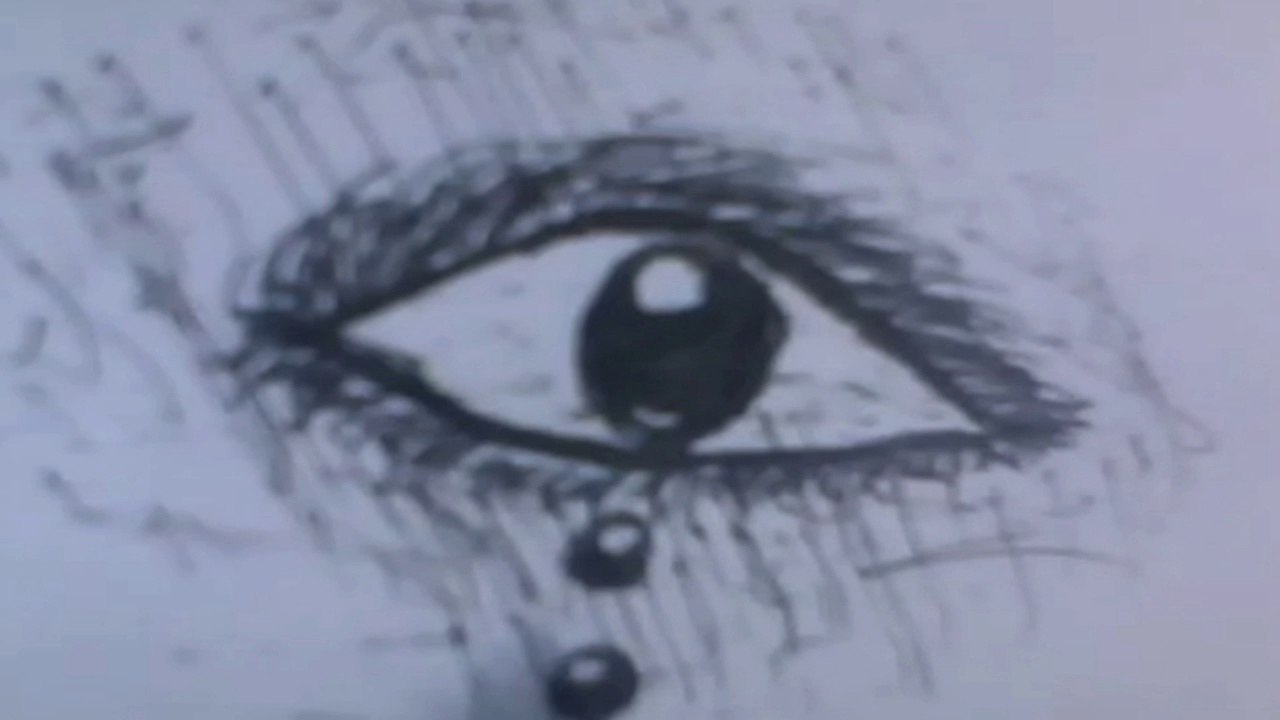 Eye sketch drawing