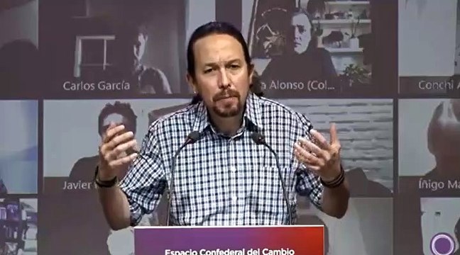Intervención de Pablo Iglesias ante la dirección confederal de Unidas Podemos en el acto Caminando juntas