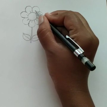 How to draw different flowers in easy way.