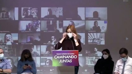Intervención de Jéssica Albiach en el acto 'Caminando juntas'