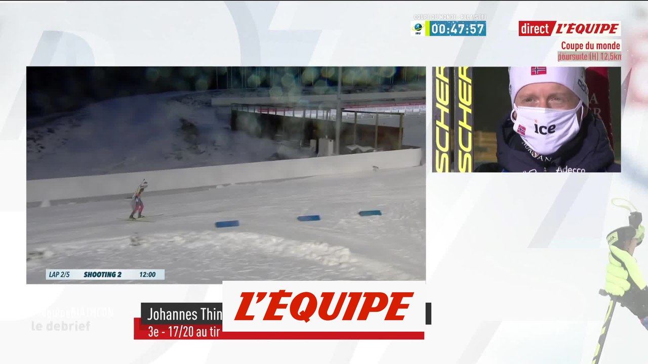 Johannes Boe : «Aujourd'hui, je n'étais pas le plus fort» - Biathlon - CM