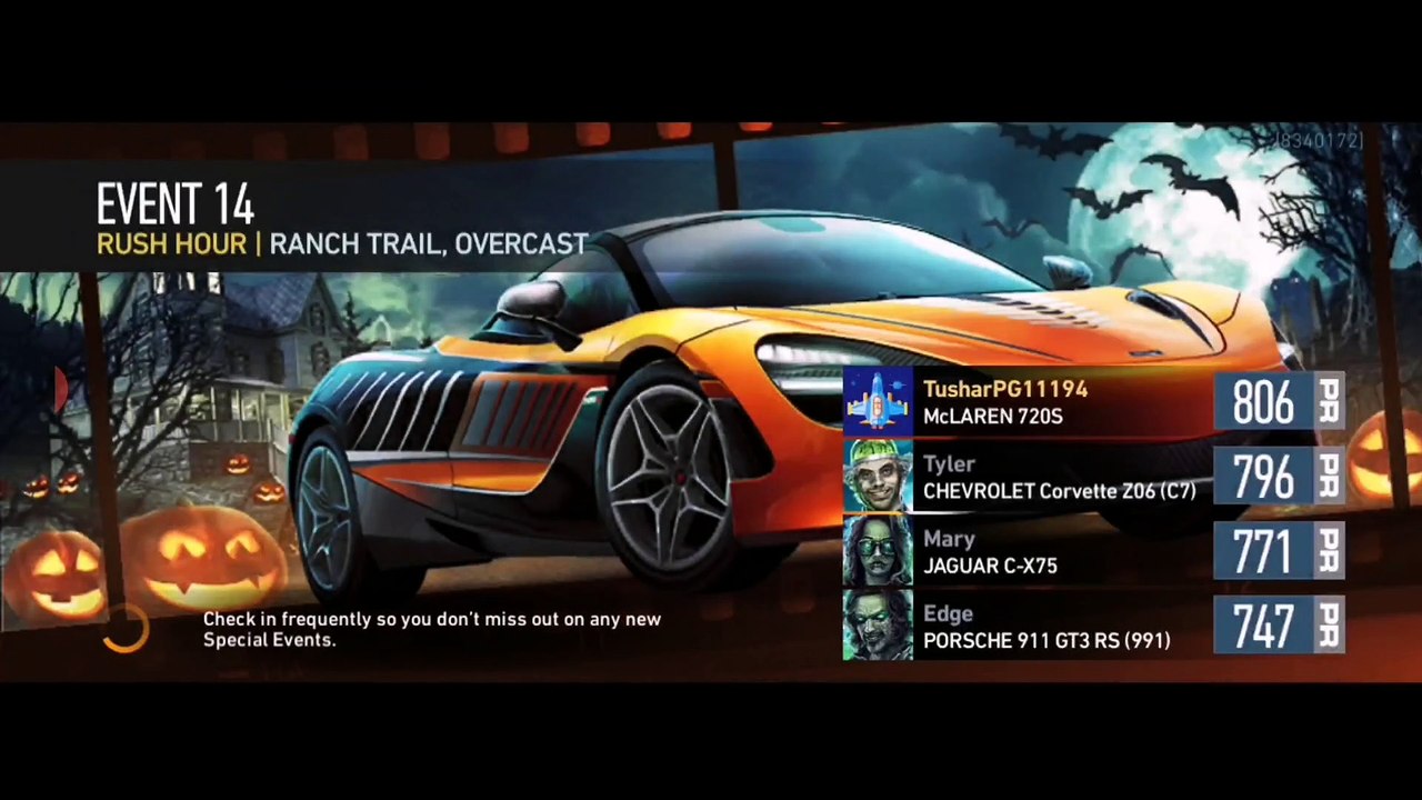 NFS No Limits Gameplay - Frights, Camera, Traction! - McLaren 720S - Day 7 (Event 11 - 16)