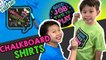Write with Chalk on Shirts (Crafts for Kids) | Chalk of the Town