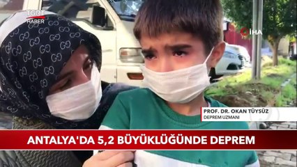 Antalya'da 5,2 Büyüklüğünde Deprem