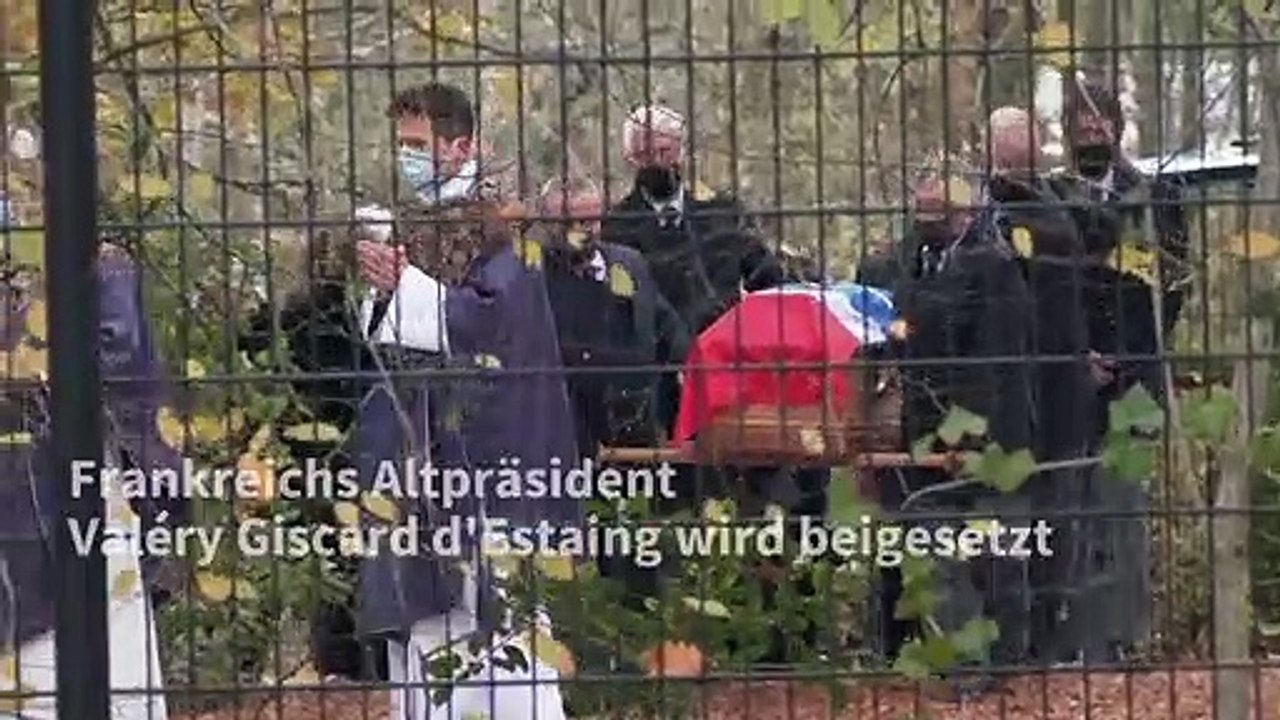Frankreichs altpräsident giscard d'estaing beigesetzt