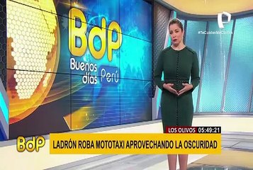 Sujeto robó mototaxi aprovechando la oscuridad de una calle