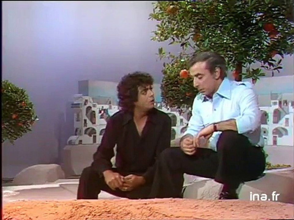 Enrico Macias et Robert Castel sur scène