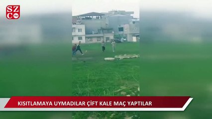 Bursa'da sokağa çıkma kısıtlamasında maç yaptılar