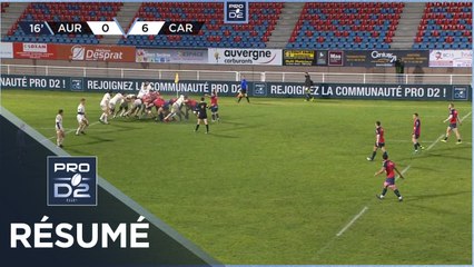 PRO D2 - Résumé Stade Aurillacois-US Carcassonne:  23-6  - J12 - Saison 2020/2021