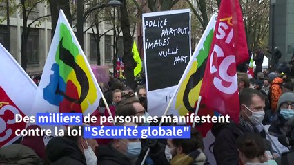 Sécurité globale : manifestations dans toute la France, scènes de vandalisme à Paris