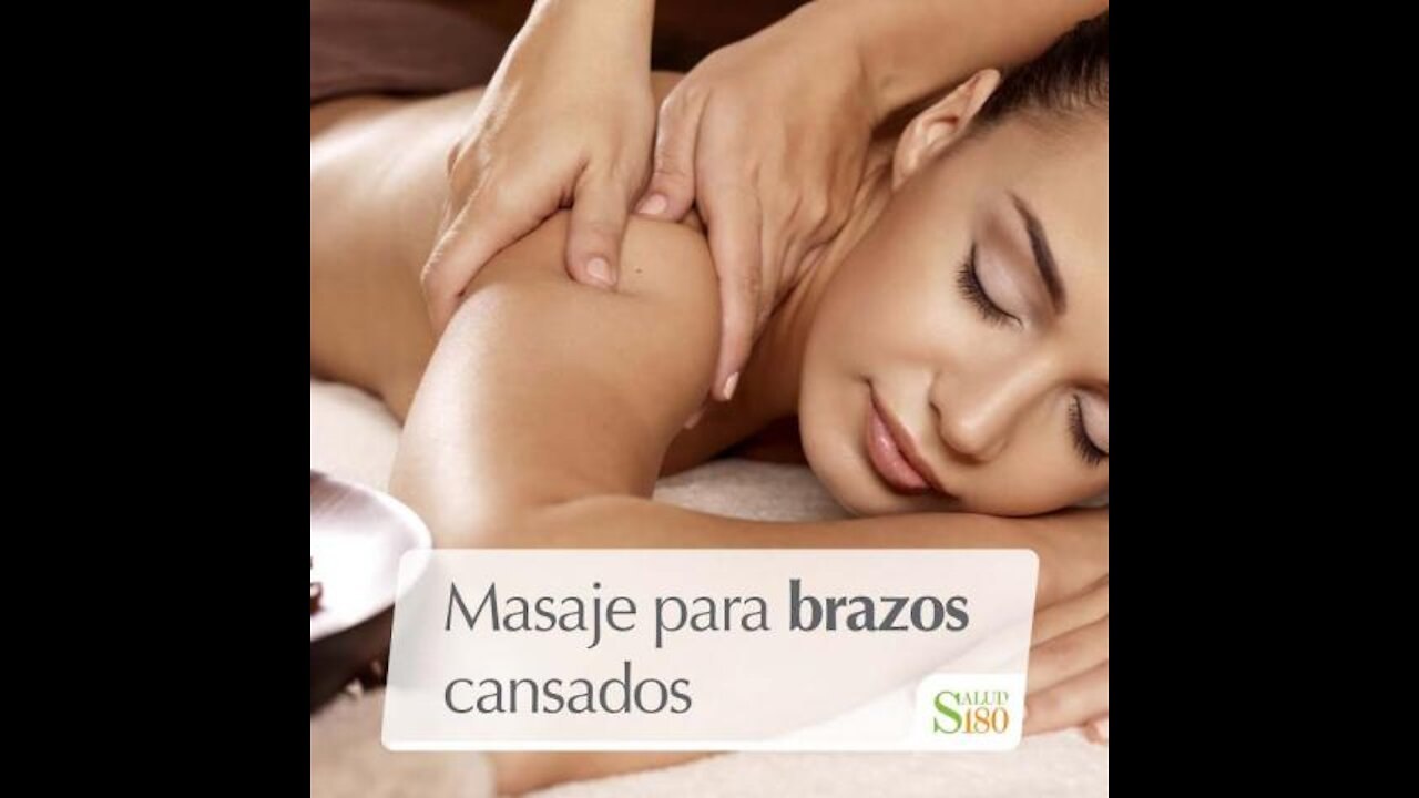 Masaje para brazos cansado