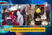 Pasajeros quedan varados en Lima por paro agrario