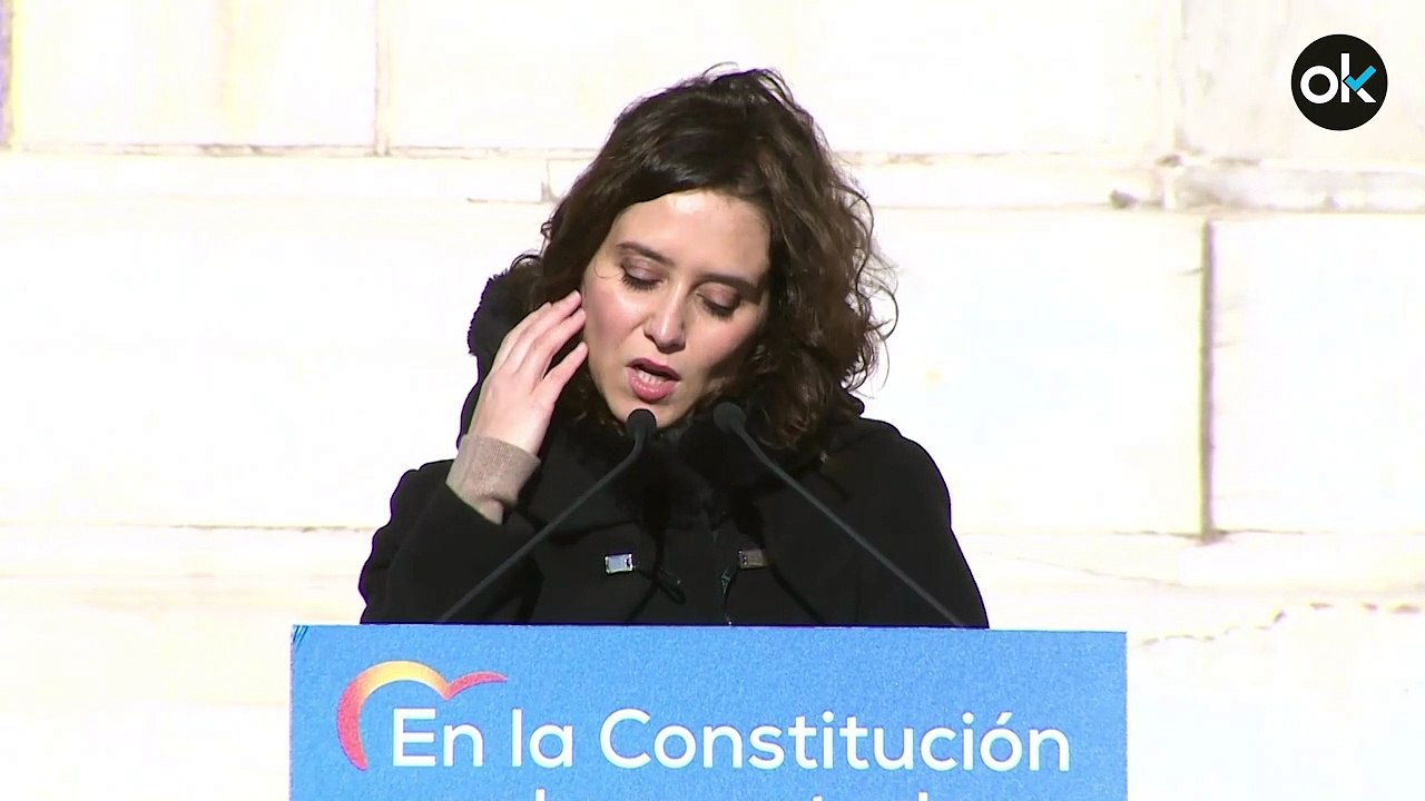 Ayuso critica que el «chavista» Pablo Iglesias diga quién está «dentro o fuera de la Democracia»