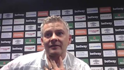 Ole Gunnar Solskjær post West Ham