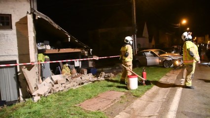 Florennes: violente sortie de route à Morialmé (05.12.20)