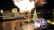 Belém ilumina árvore de Natal sem público